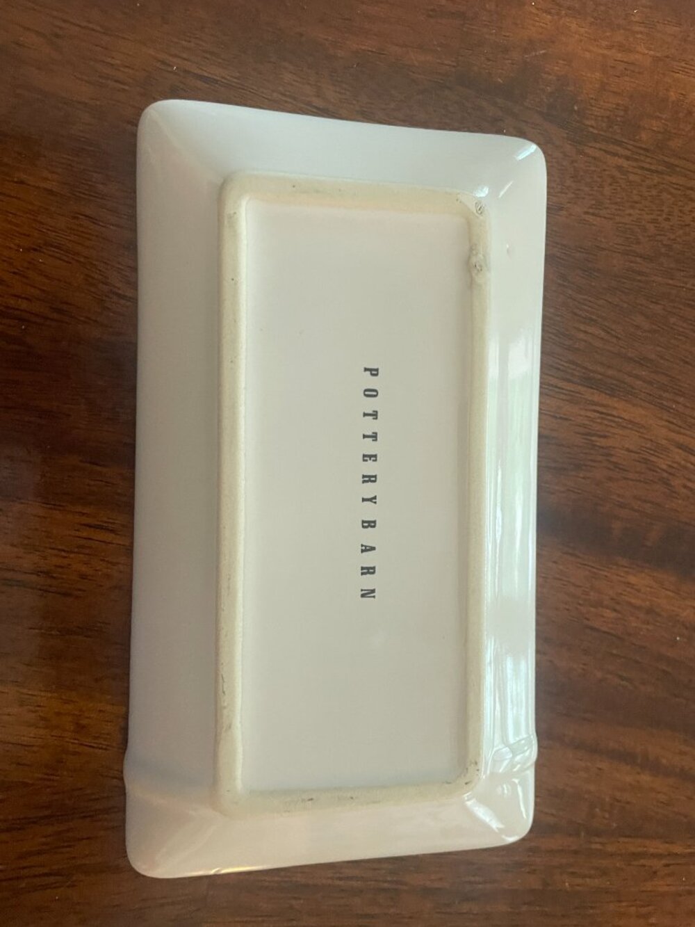 Pottery Barn Ceramic Be Mine Pottery Postcard Trinket Dish Rare 6" x 3.5"! - Picture 4 of 5